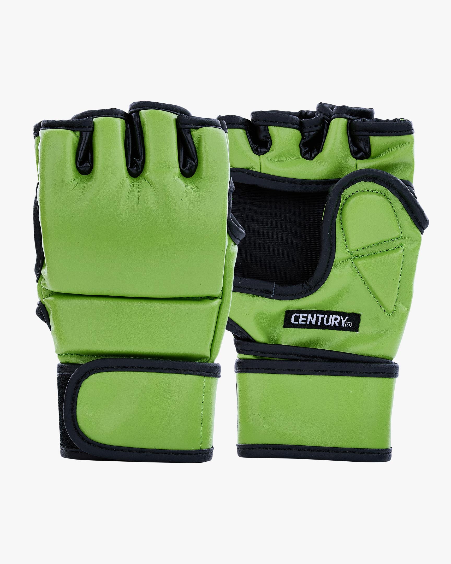 Century Solid MMA Open Palm Glove Neon Green