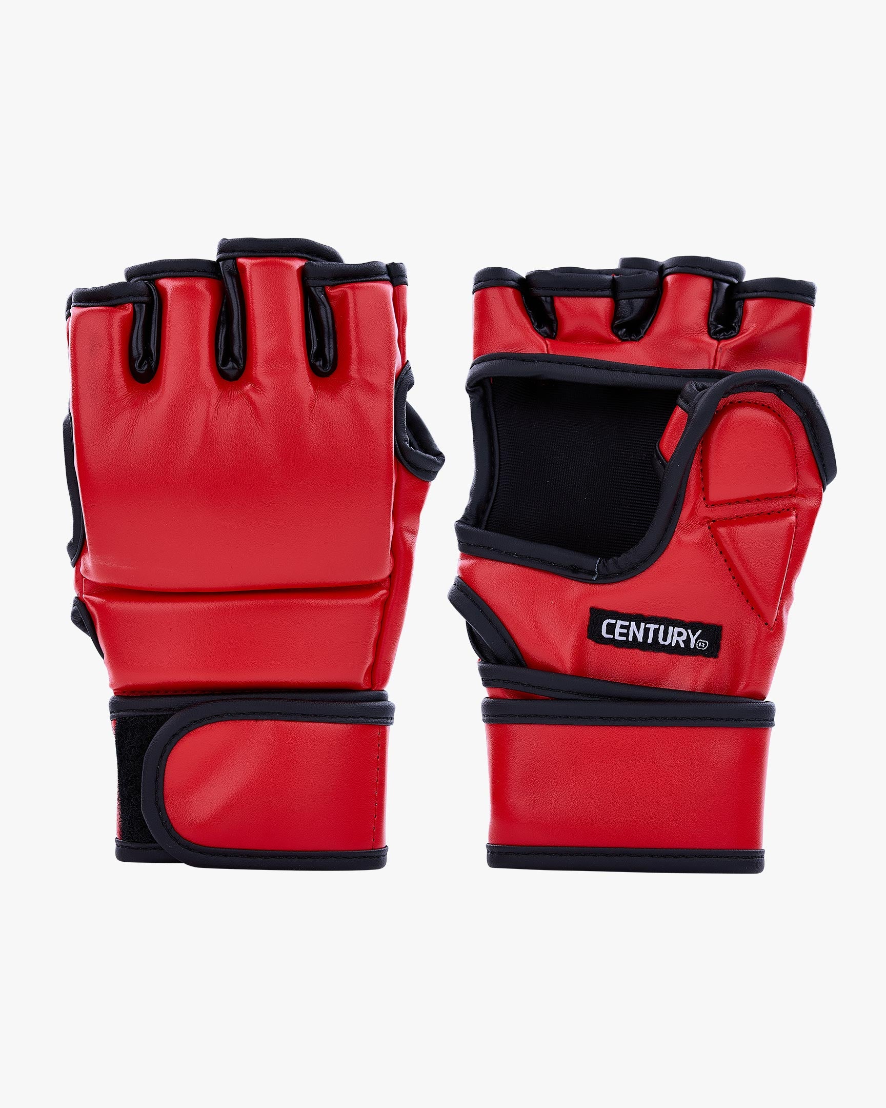 Century Solid MMA Open Palm Glove Red