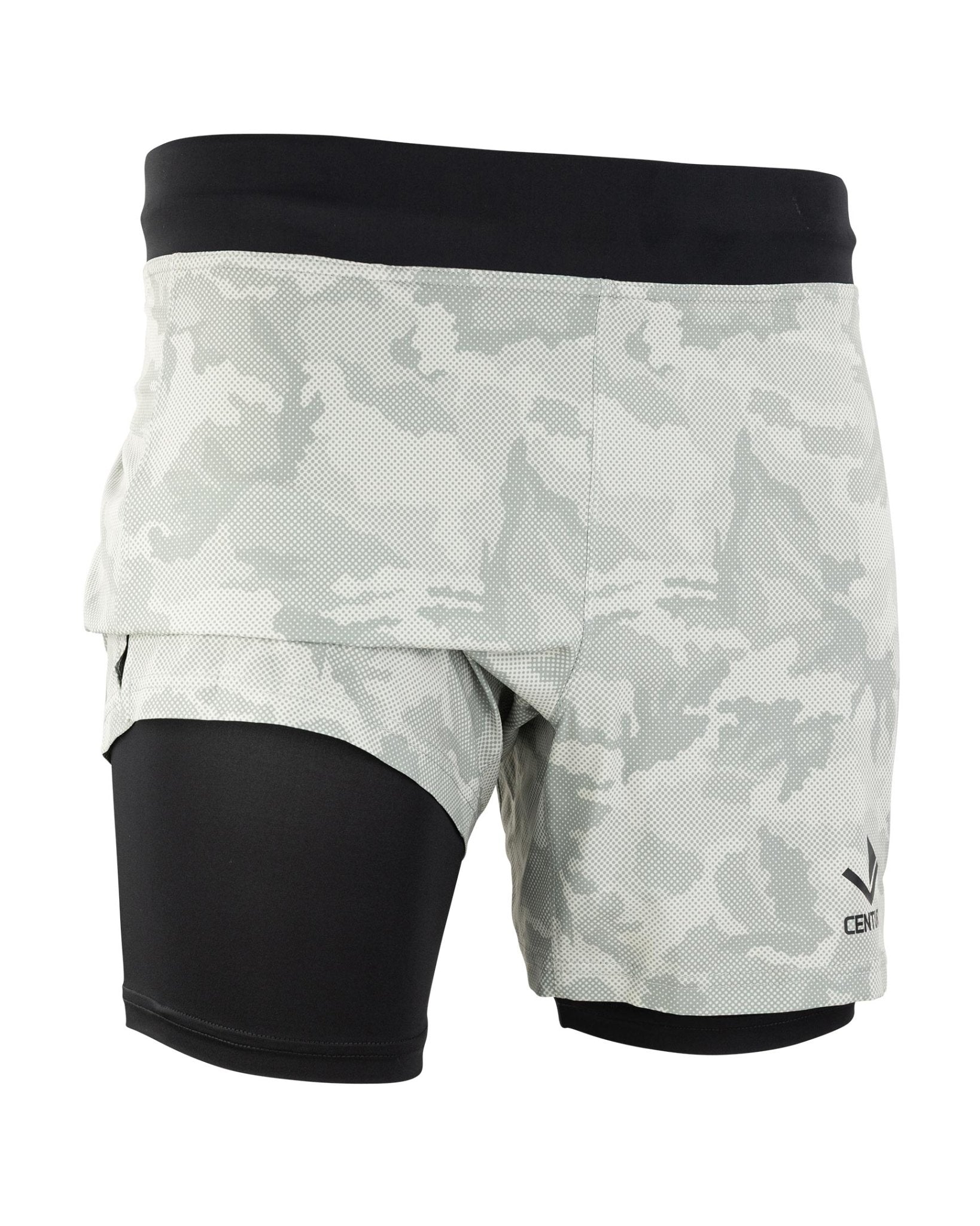 Century Men's Lined Training Short (5-inch) Neutral Grey Camo