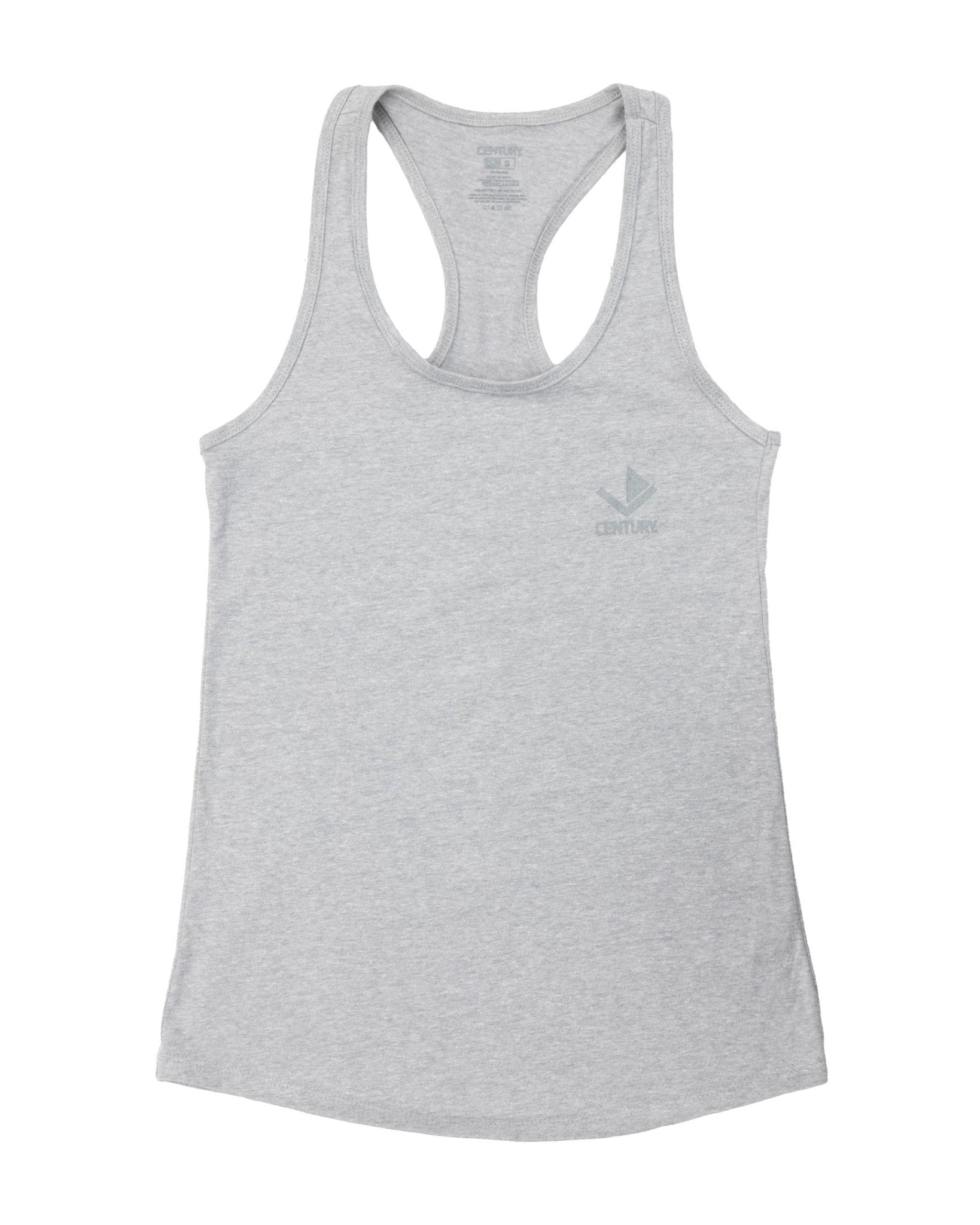Century Women's Racerback Tank Heather Grey