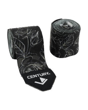 Inkline 120" Printed Hand Wraps 120" Black White Rose