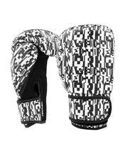 Inkline Printed Gloves 12 oz. Black White Respect
