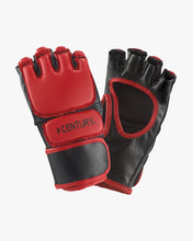 Open Palm Gloves Red Black