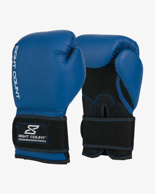 Eight Count Classic Boxing Gloves Blue