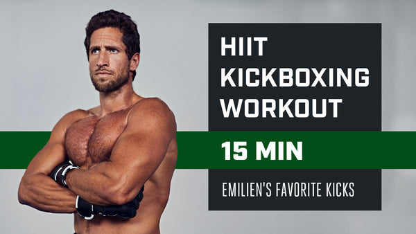 Hiit kickboxing workout video graphic