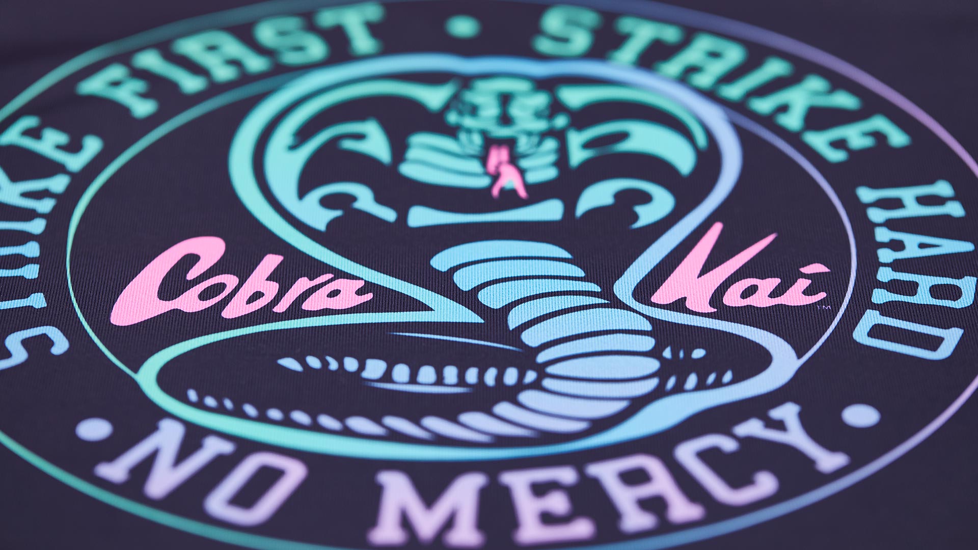century's cobra kai rashguards material close up