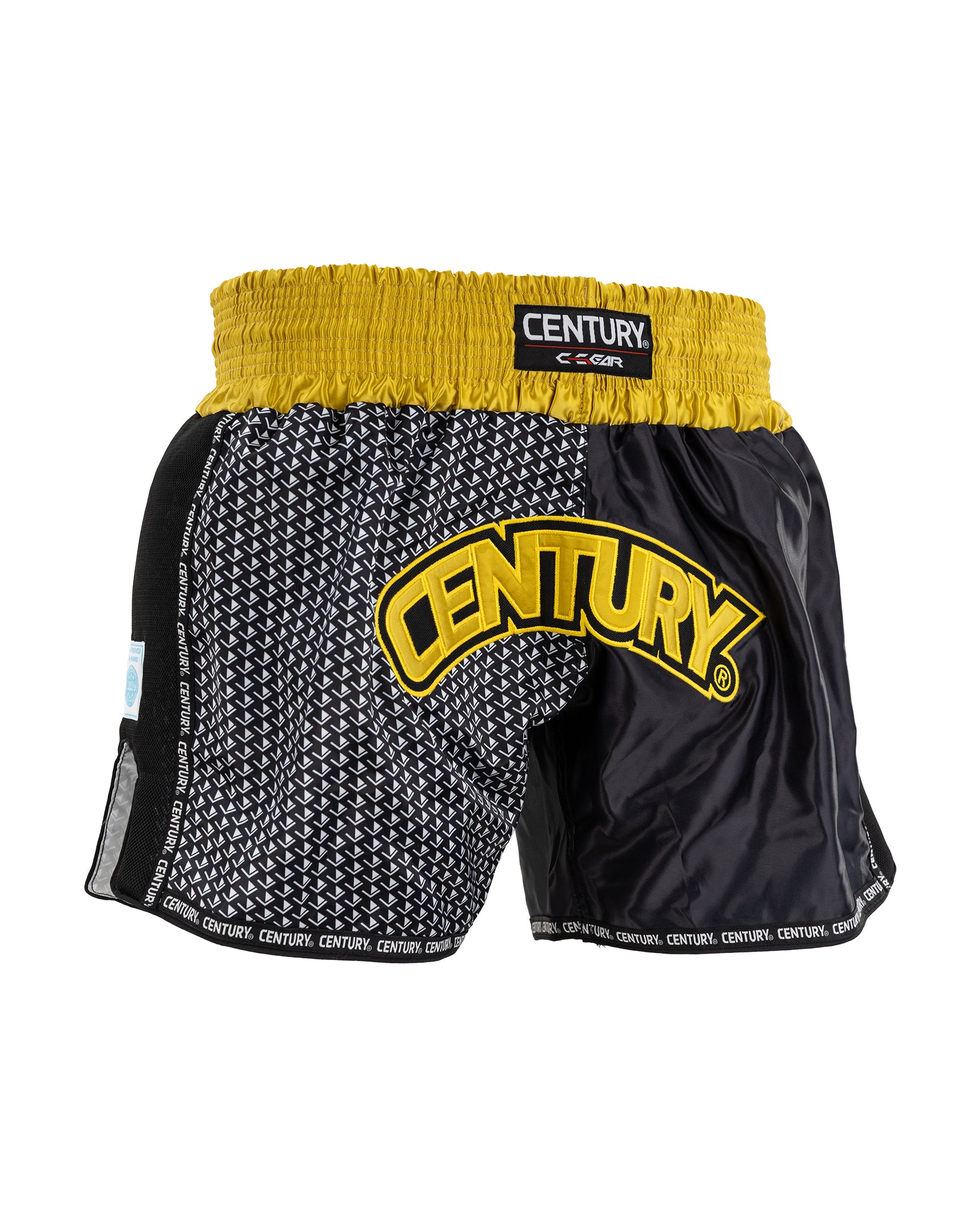 WAKO Tenacity K1/Low Kick Shorts Black Gold (14691116941682)