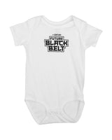 Future Black Belt Onesie White