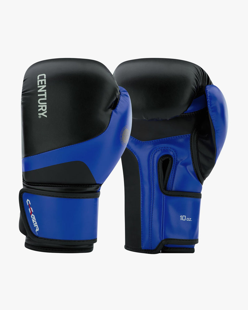 WAKO C-Gear Kickboxing Punches 10 oz. Black Blue (7968186859674)