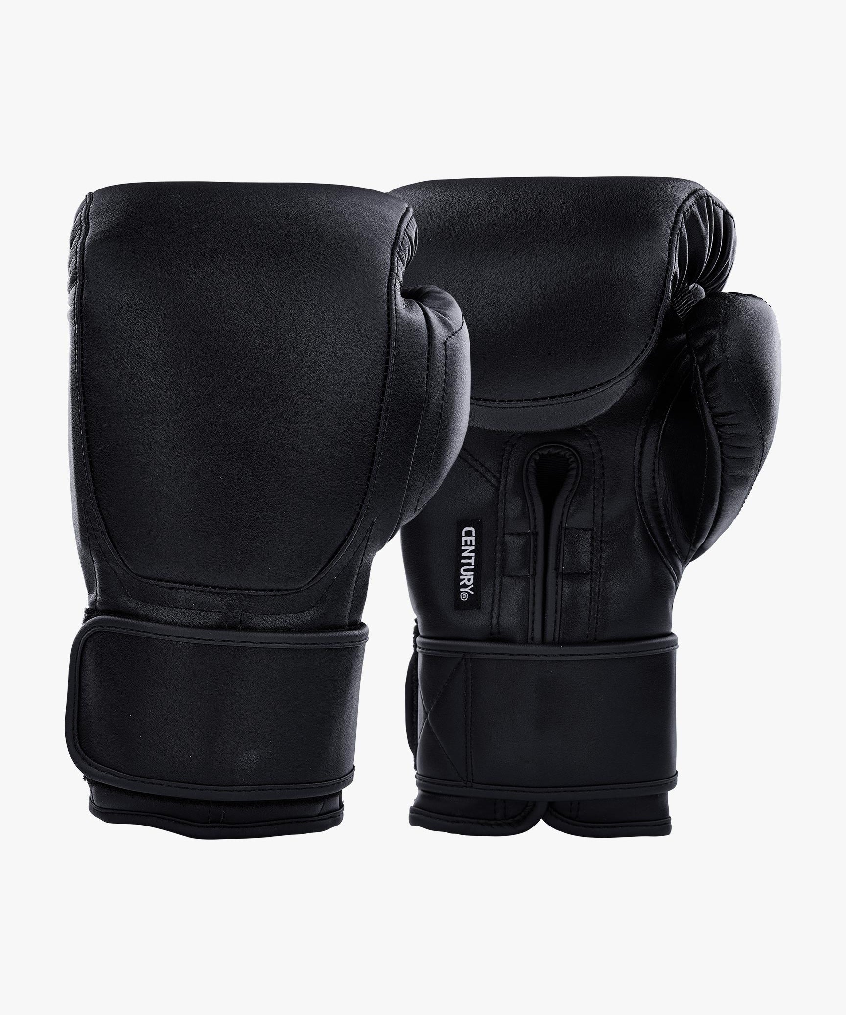 Century Solid Leather Bag Glove With Wrist Support Black