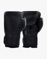 Century Solid Leather Bag Glove With Wrist Support Black