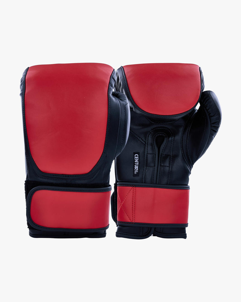 Century Solid Leather Bag Glove With Wrist Support Red (7820425691290)