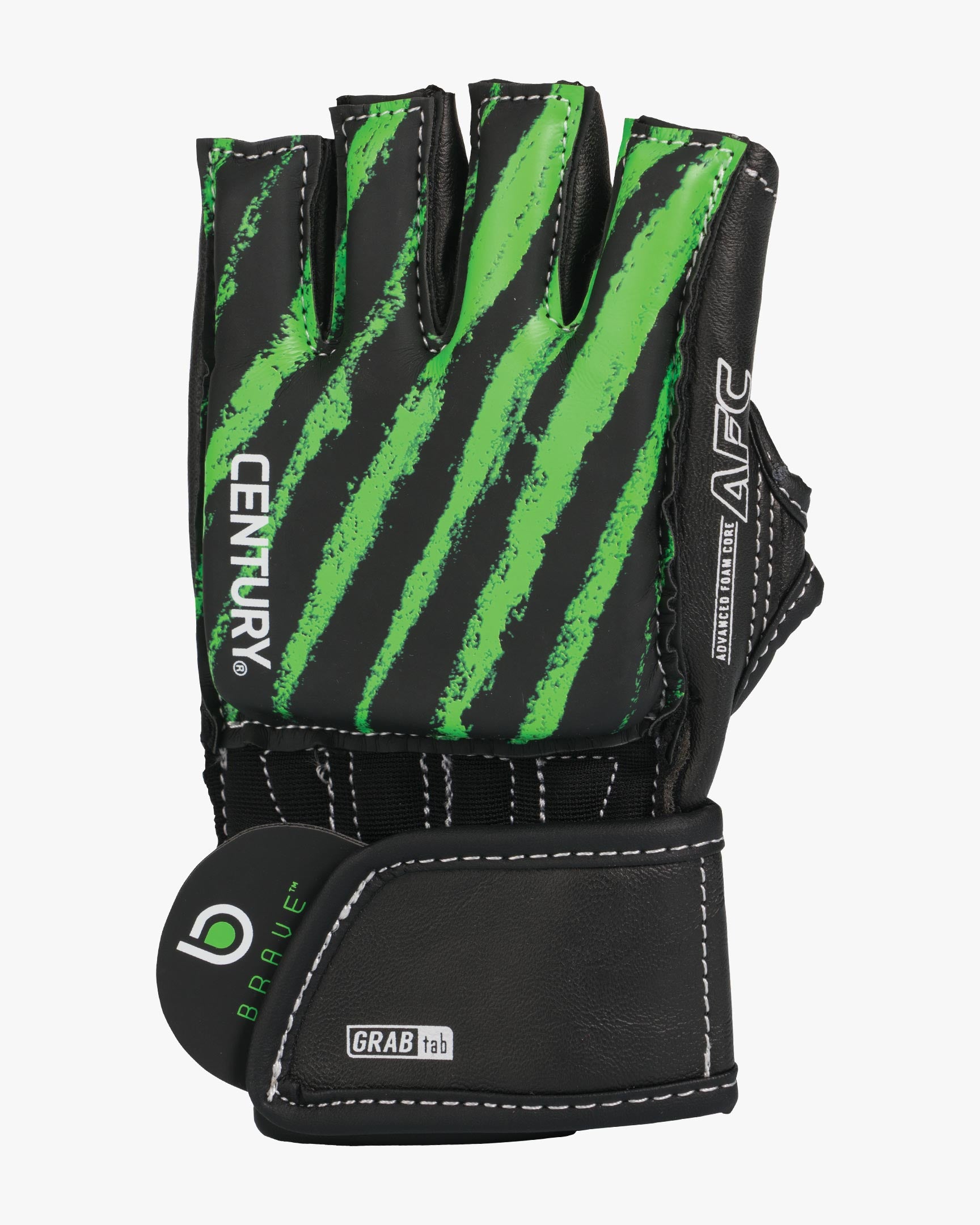 Century Kickboxing | Brave Youth Open Palm Glove - Black/Green