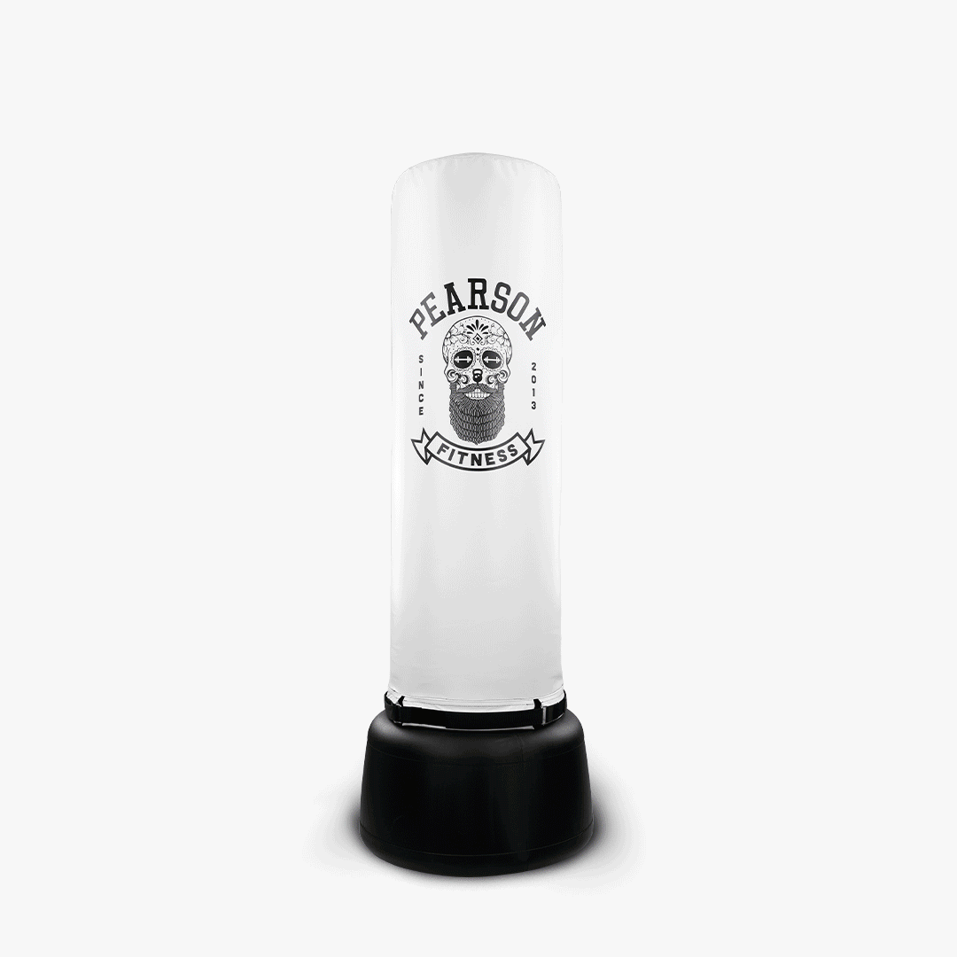 rotating gif image of custom punching bags