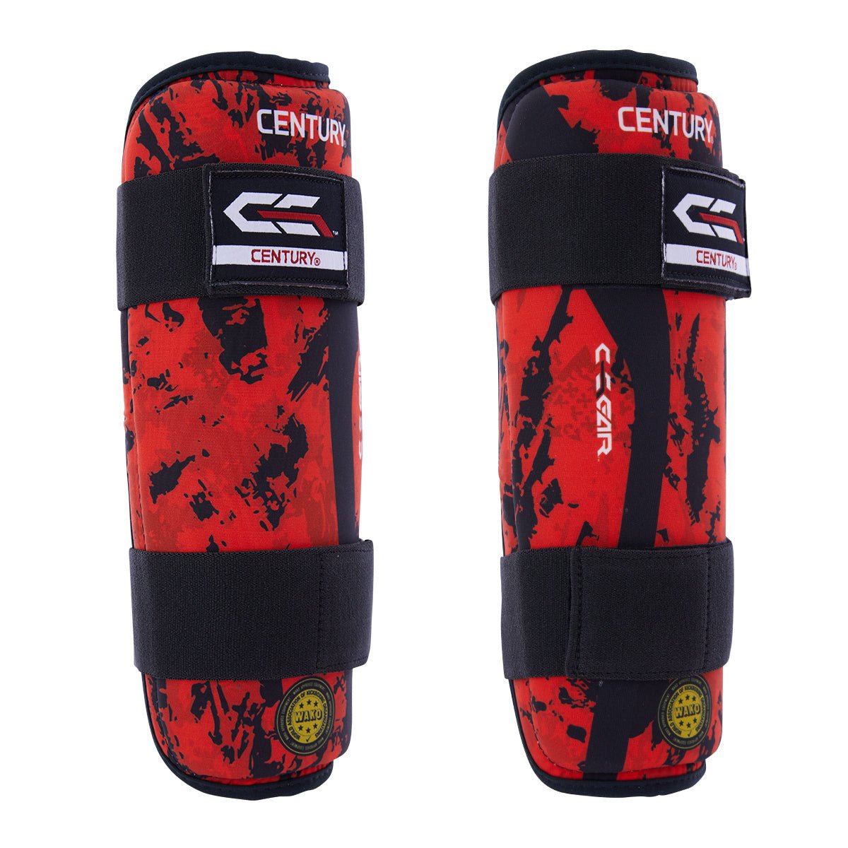 C-Gear Sport Respect Shin Guards Red Black