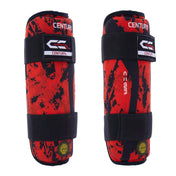 C-Gear Sport Respect Shin Guards Red Black