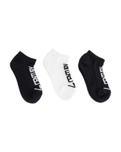 Century Apex Ankle Socks Three Pack Black White
