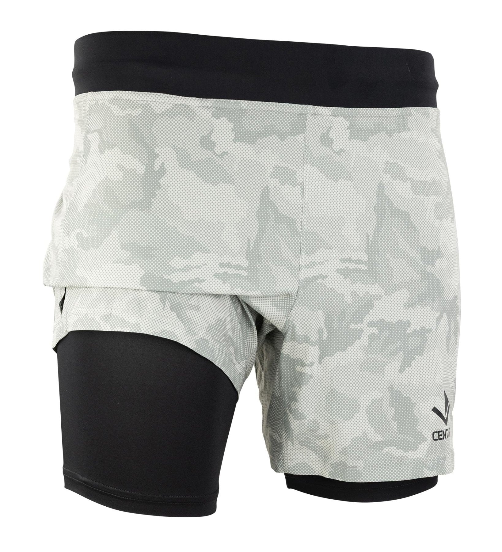 Century Men's Lined Training Short (5-inch) Neutral Grey Camo