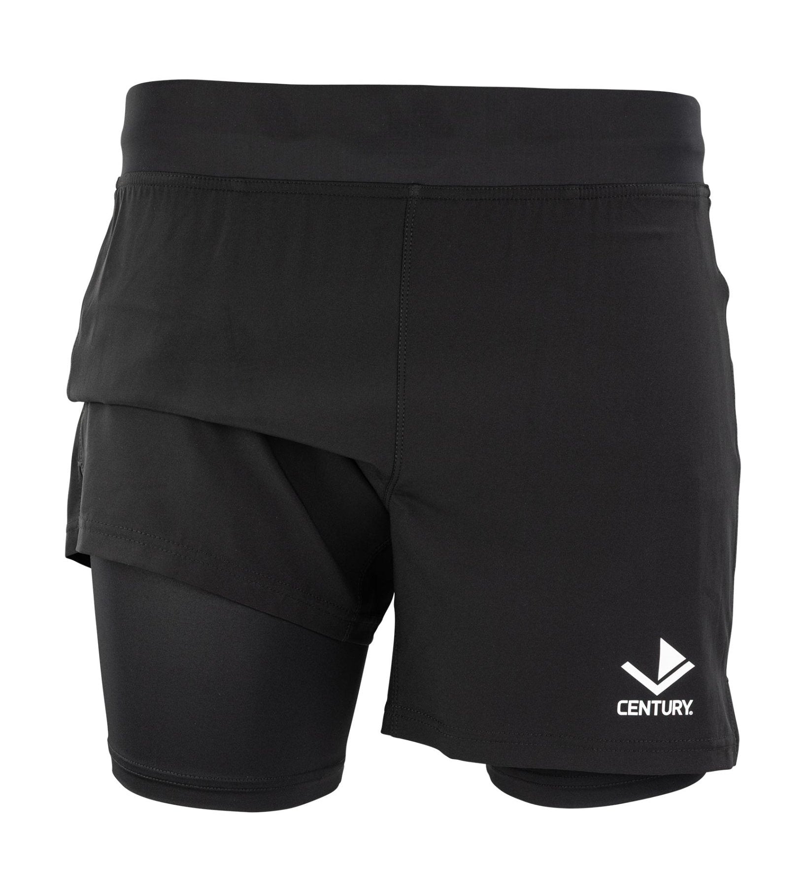 Century Men's Lined Training Short (5-inch) Black