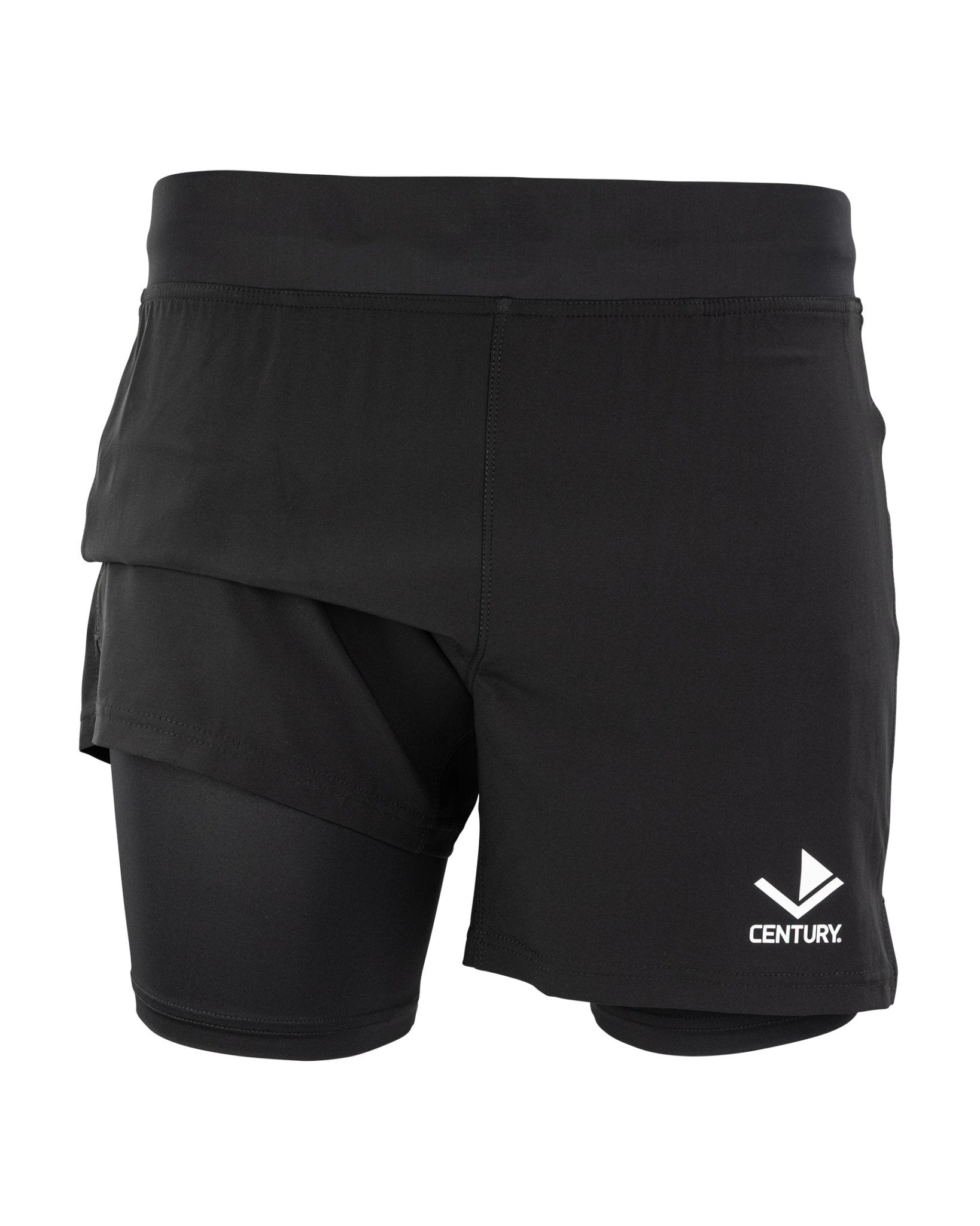 Century Men's Lined Training Short (5-inch) Black (14792563130738)