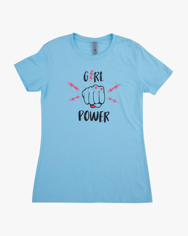 Girl Power Tee Turquoise (7560515616922)