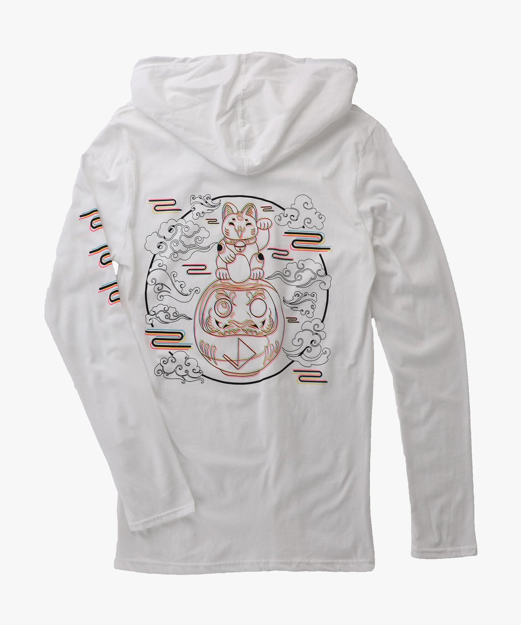 Century Lucky Cat Hoodie white