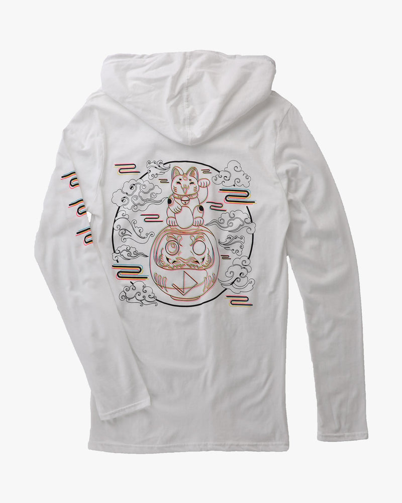 Century Lucky Cat Hoodie white (5916387999898)