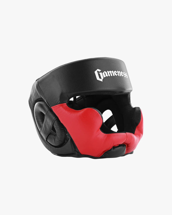 Modus Pro Full Face Headgear Black White Red (7560547106970)