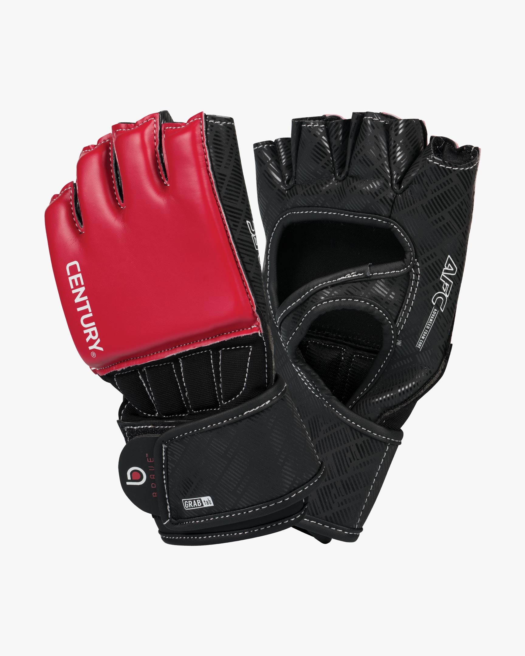 Century Kickboxing | Brave Open Palm Gloves - Black/Red | Advanced