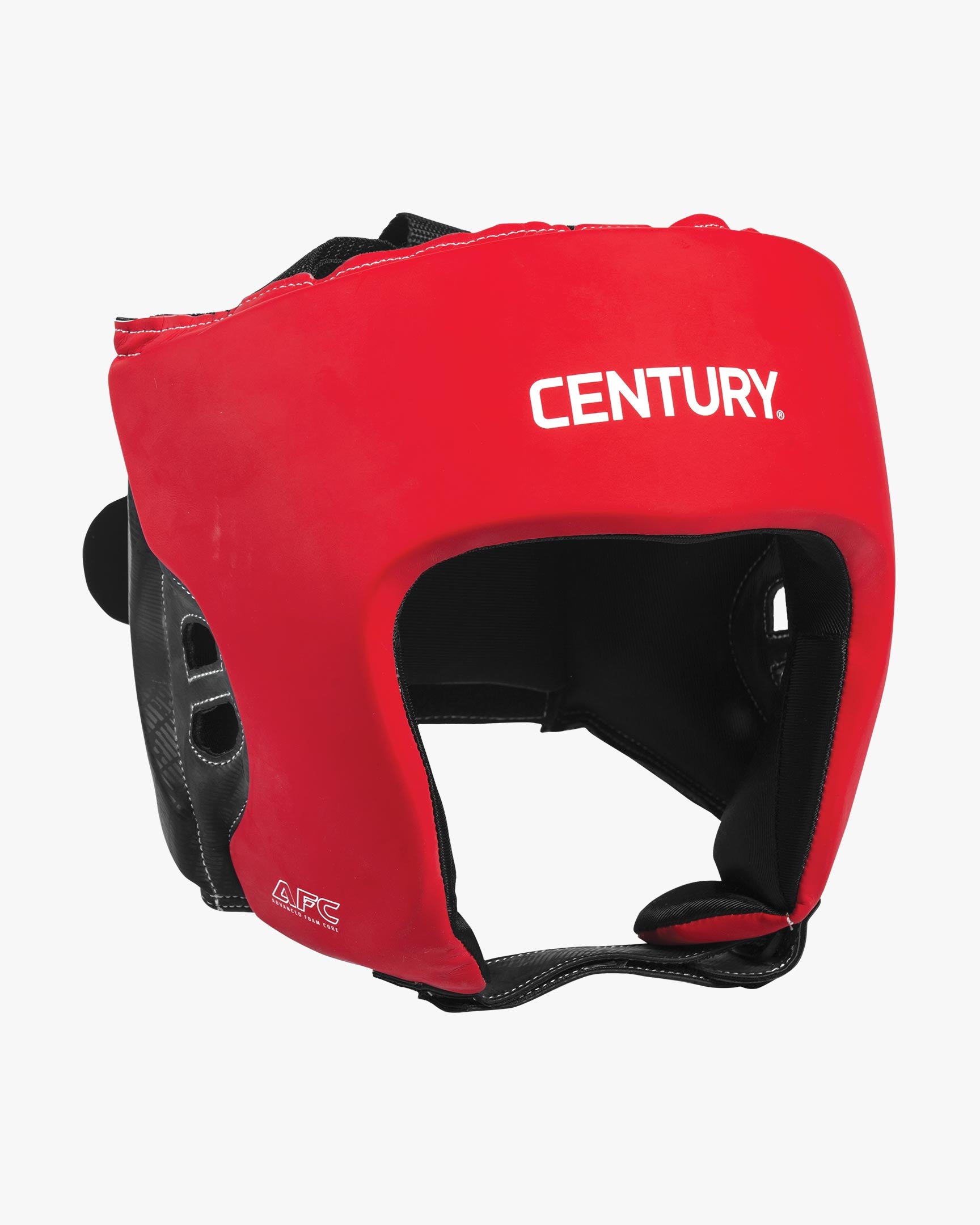 Century Kickboxing | Brave Open Face Headgear Red/Black | Advanced