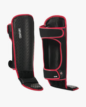 Brave Shin Instep Guards - Red/lack Adult Small Med Red Black
