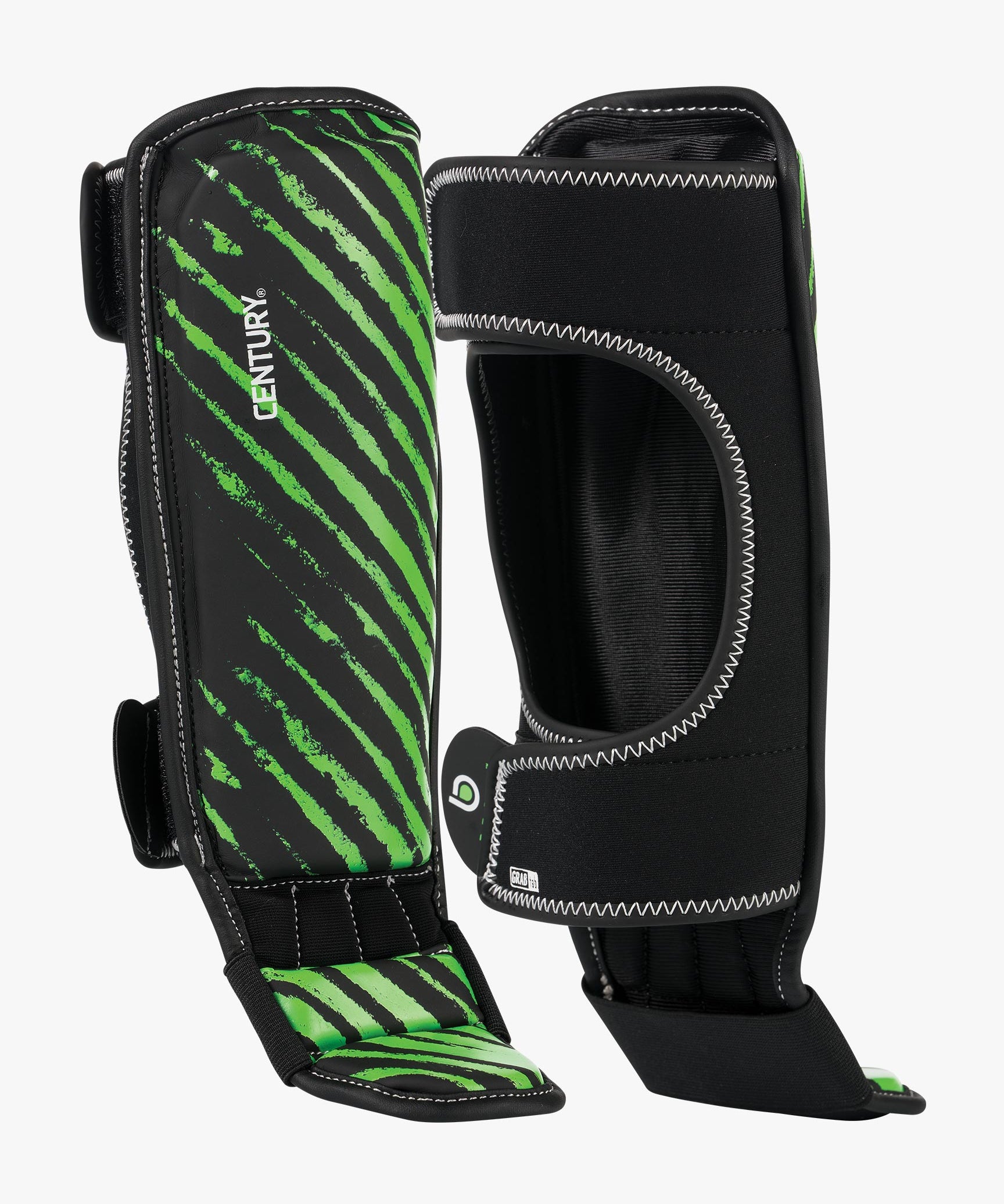 Brave Youth Shin Instep Guards Youth Sm Med Black Green