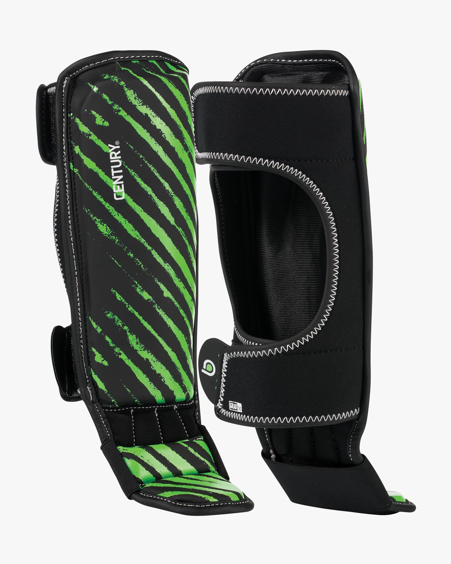 Brave Youth Shin Instep Guards Youth Sm Med Black Green