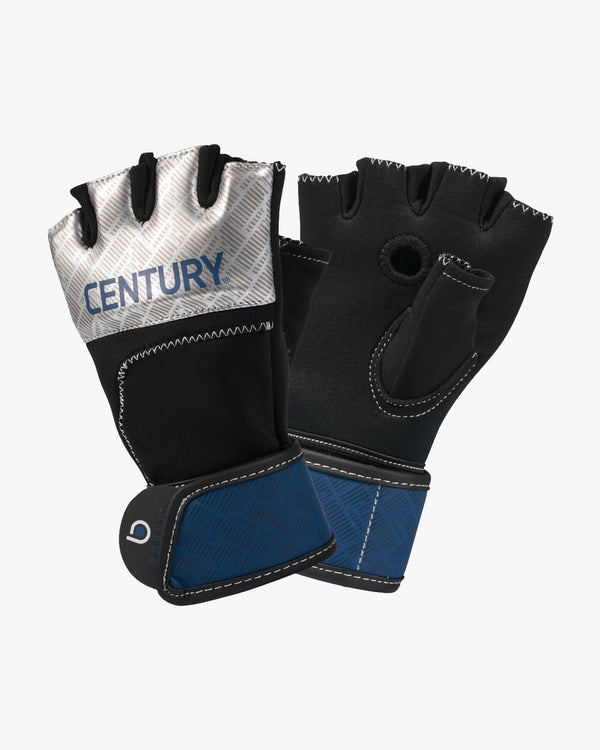 Brave Open Palm Gloves Silver Navy (7420096774298)